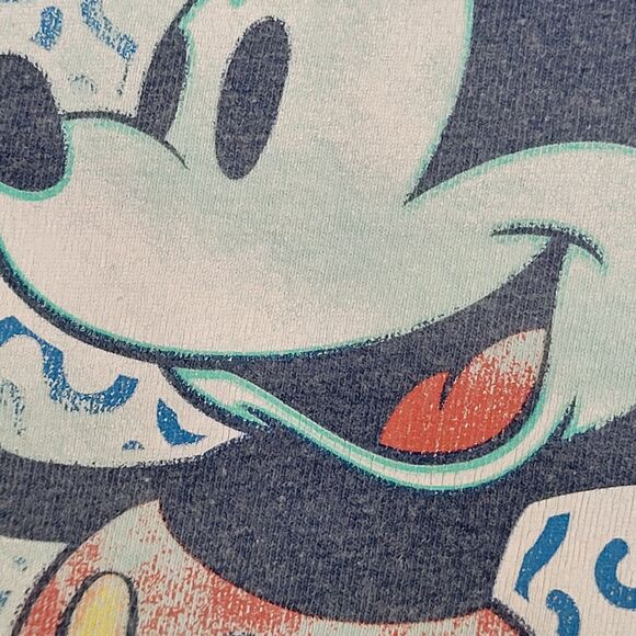 Disney Mickey-Mouse Shirt Womens XL 23x26 Blue - Picture 10 of 12